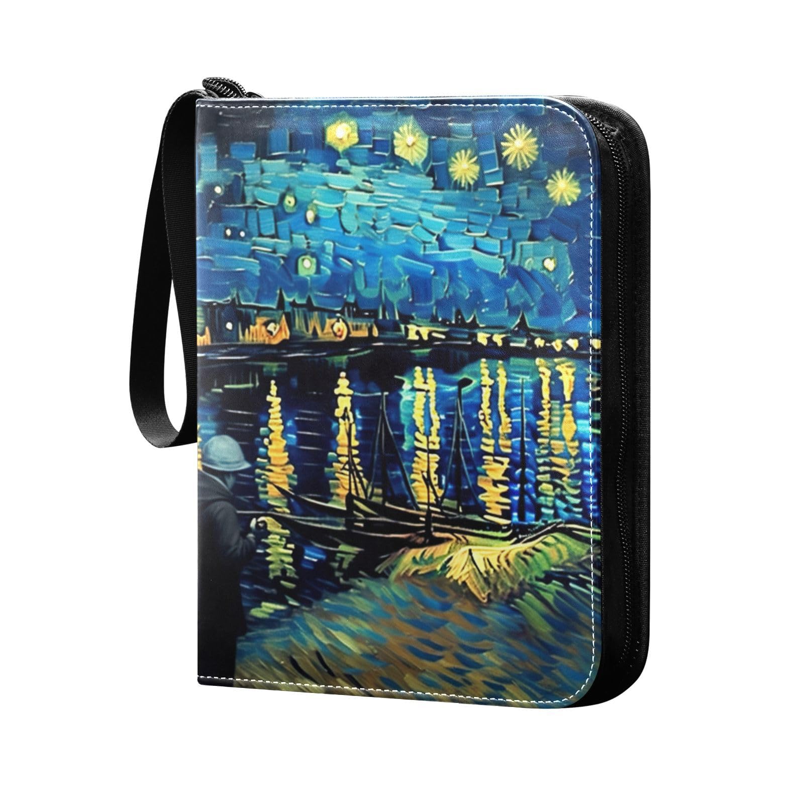 Amazon.com: YANENDIE Starry Night Painting Card Binder 4-Pockets